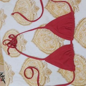 Frankies ribbed string bikini top